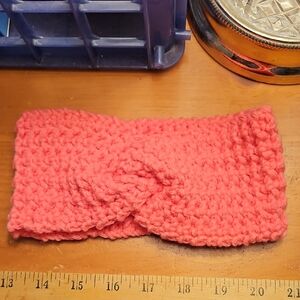 Cozy Pink Crocheted Headband